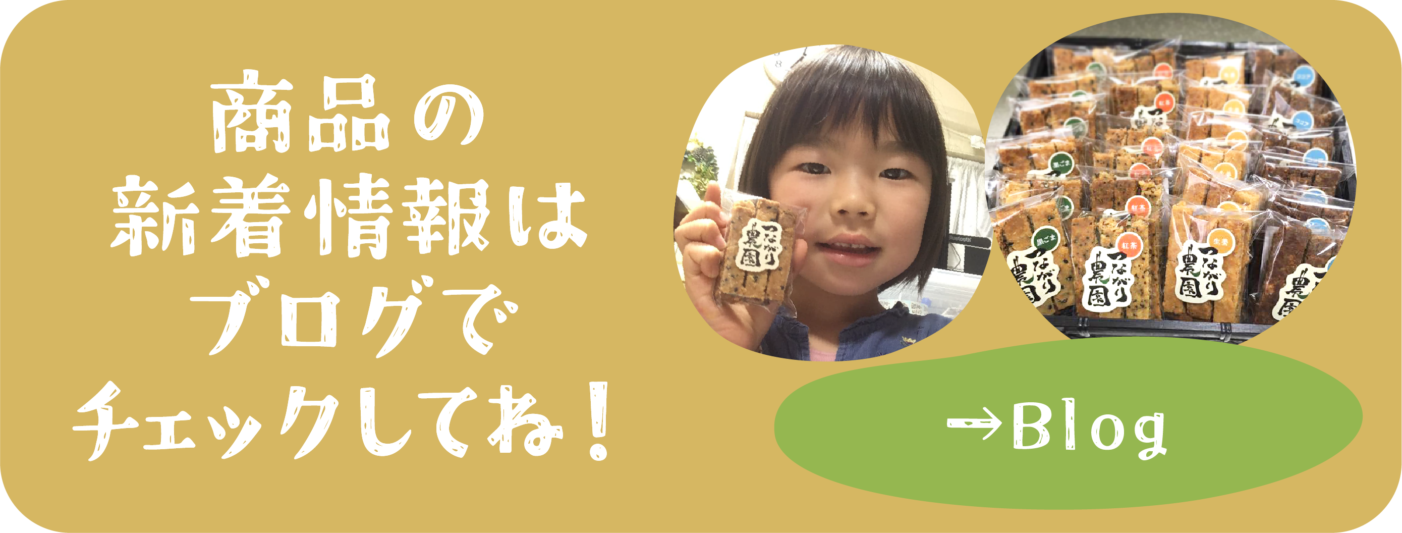 商品の新着情報はブログでチェック